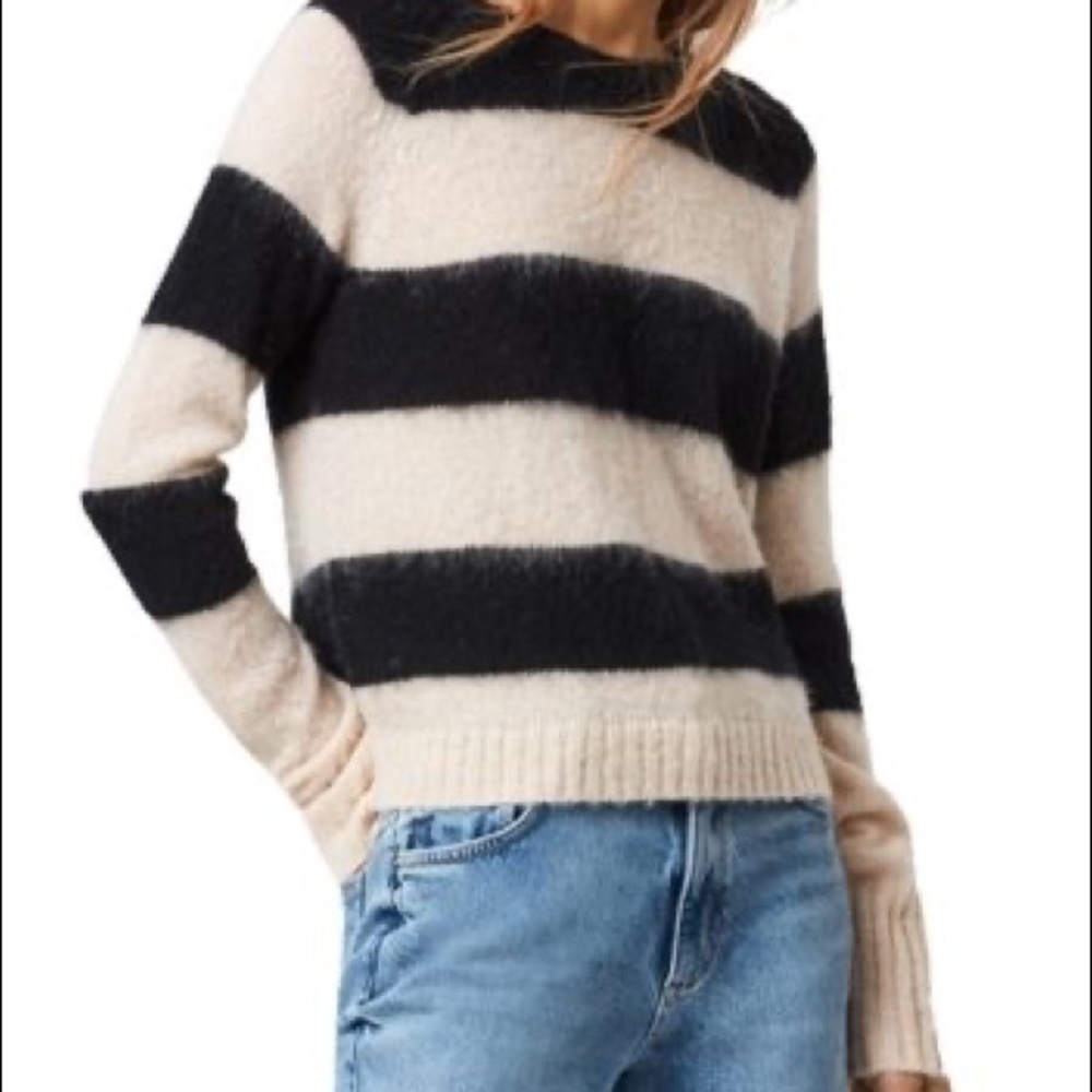 All saints stripe sweater